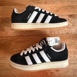 adidas Originals Campus 00s Black and White Athletic Shoes